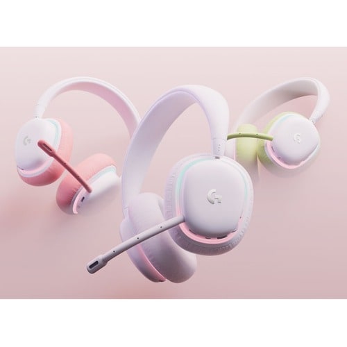 Logitech G735 Wireless Over-the-head Stereo Gaming Headset - White Mist - Binaural - Ear-cup - 2000 cm - Bluetooth - 38 Oh