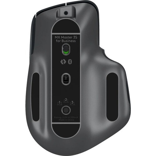Logitech MX MASTER 3S Full-size Mouse - Bluetooth - USB Type A - Darkfield - 7 Button(s) - Graphite - Wireless - Rechargea