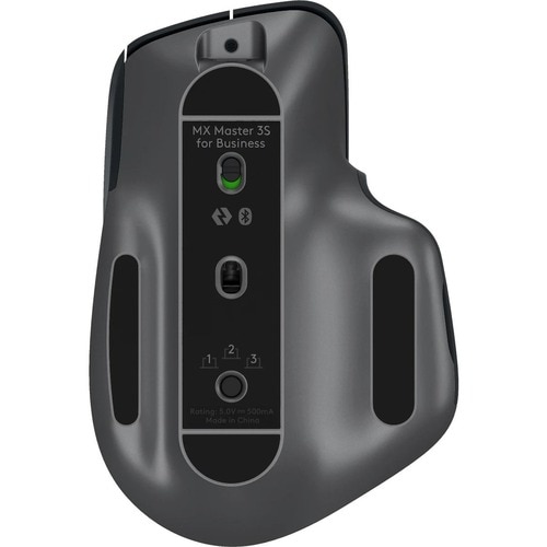 Logitech MX MASTER 3S Full-size Mouse - Bluetooth - USB Type A - Darkfield - 7 Button(s) - Graphite - Wireless - Rechargea