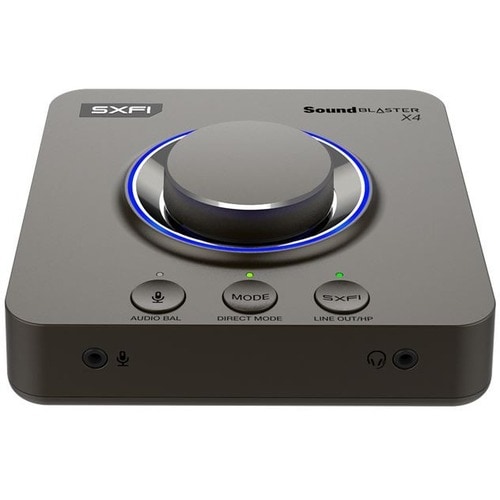 Sound Blaster X4 External Sound Box - 24 bit DAC Data Width - 7.1 Sound Channels - External - USB Type C - 3 Byte 192 kHz 