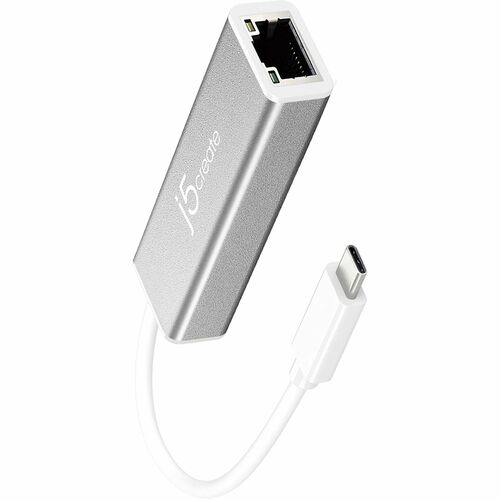 j5create JCE133G Gigabit Ethernet-Adapter für PC - 10/100/1000Base-T - USB-Typ C - Twisted Pair
