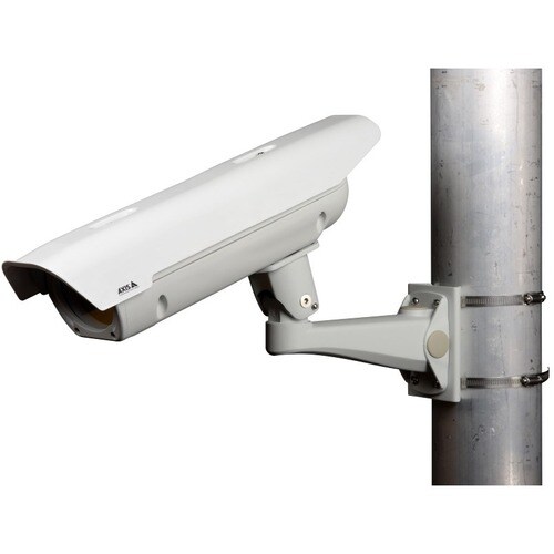 AXIS T94Y01G Pole Mount for Housing, Wall Mount - White - 25 kg Load Capacity - Powder Coated Aluminum, Stainless Steel -