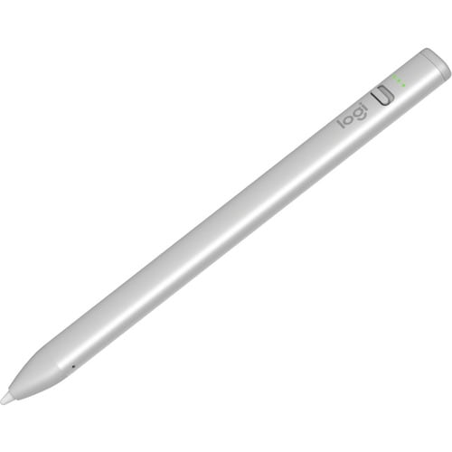 Logitech Crayon Stylus - Capacitive Touchscreen Type Supported - Active - Replaceable Stylus Tip - Aluminium, Polycarbonat