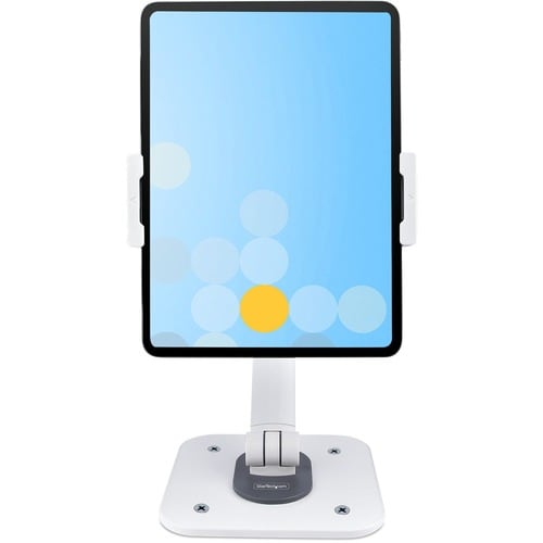 StarTech.com Adjustable Tablet Stand for Desk, Up to 1kg, Universal Tablet Stand Holder Desk/Wall, Ergonomic Articulating 