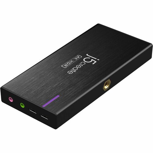j5create JVA14 Game Capturing Device - Black - Functions: Video Game Streaming, Video Game Recording, Video Game Capturing