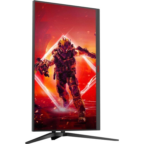 AOC AGON AG275QZN 27" (68.6 cm) Class WQHD Gaming LCD Monitor - 16:9 - Black, Red - 27" (68.6 cm) Viewable - Vertical Alig