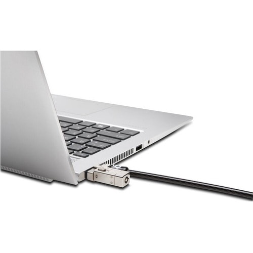 Kensington Slim NanoSaver 2.0 Dual Headed Lock - 5.91 ft Cable - Keyed Lock - Carbon Steel - For Notebook