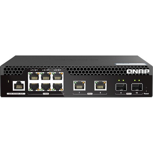 Commutateur Ethernet QNAP 8 Ports Gérable - 10 Gigabit Ethernet, 2.5 Gigabit Ethernet - 10GBase-T, 10GBase-X, 2.5GBase-T -