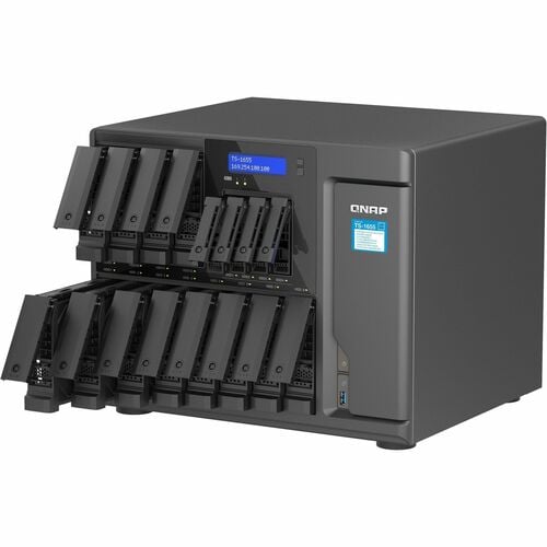 QNAP Turbo NAS TS-1655-8G 12 x Total de compartimentos Sistema de armazenamento SAN/NAS - 5 GB Flash Memory Capacity - Int