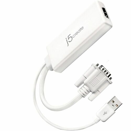 j5create JDA214 Adaptador A/V - 1920 x 1200 Supported - Branco