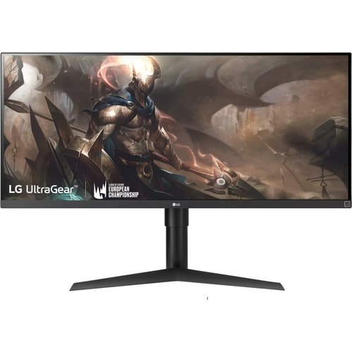 LG UltraGear 34WP65CP-B 34" (86.4 cm) Class WQHD Curved Screen Gaming LCD Monitor - 21:9 - Matte Black, Glossy Black, Blac
