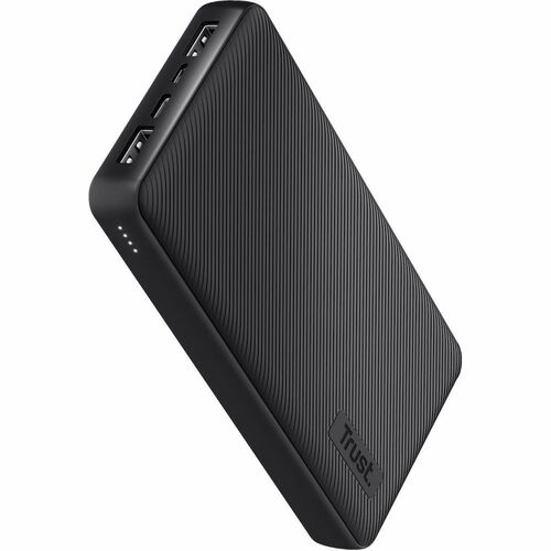 Trust Primo Power Bank - Black - For Smartphone, Tablet PC, iPhone - Lithium Ion (Li-Ion) - 20000 mAh - 3 A - 3.7 V DC Out