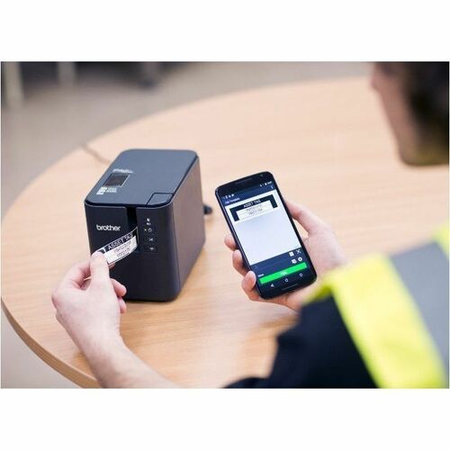 Brother PT-P900Wc Desktop Thermal Transfer Printer - Monochrome - Label Print - USB - Serial - IEEE 802.11b/g/n Wireless L