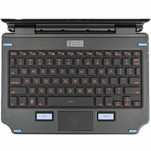 Clavier Gamber-Johnson Durci - Connexion Connectivité - Goupille à ressort (pogo pin) Interface - Pavé tactile - Français 
