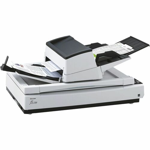 Ricoh ImageScanner fi-7700 Flatbed/ADF Scanner - 600 dpi Optical - 24-bit Color - 8-bit Grayscale - 100 ppm (Mono) - 100 p
