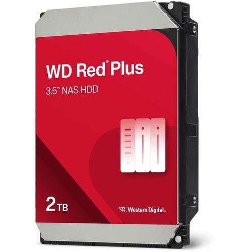 Disco rigido WD Red Plus WD20EFPX - 3.5"" Interno - 2 TB - SATA (SATA/600)