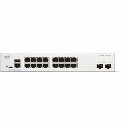 Cisco Catalyst 1200 C1200-16T-2G 16 Anschlüsse Verwaltbar Ethernet-Switch - Gigabit-Ethernet - 1000Base-X, 10/100/1000Base