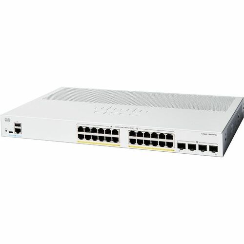 Cisco Catalyst 1300 C1300-24P-4G 24 Ports Manageable Ethernet Switch - Gigabit Ethernet - 10/100/1000Base-T, 1000Base-X - 