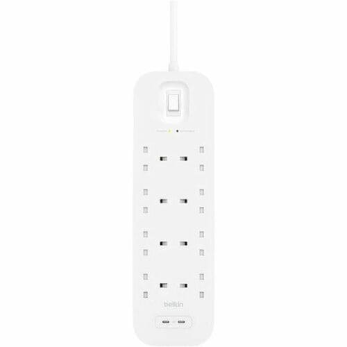 Belkin Connect Überspannungsschutz - 8, 2 x USB Typ C - 900 J - 2 m