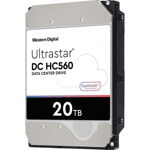 WD Ultrastar DC HC560 WUH722020BL5201 20 TB Hard Drive - 3.5" Internal - SAS (12Gb/s SAS) - Conventional Magnetic Recordin