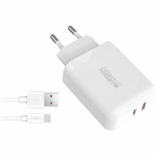 Urban Factory POWEE 45 W Power Adapter - Universal Adapter - For Tablet PC, Smartphone - 1 m Cable - 5 V DC, 9 V DC, 12 V 