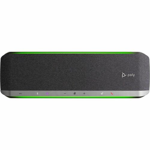 Poly Sync 60 Wired/Wireless Bluetooth Speakerphone - Microsoft Teams - Silver - 6 x Bi-directional Microphone(s) - 50 mm S