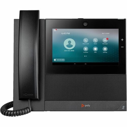 Poly CCX 700 IP-Telefon - Schnurgebunden - Verkabelt/Kabellos - Wi-Fi, Bluetooth - Integrierte Kamera - Desktop - Schwarz 