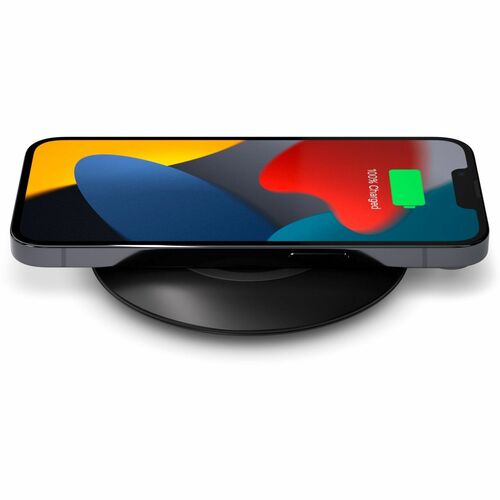 mophie Essentials Induction Charger - Black - 1 / Pack - For Qi-enabled Device - Input connectors: USB - Fast Charging, Li