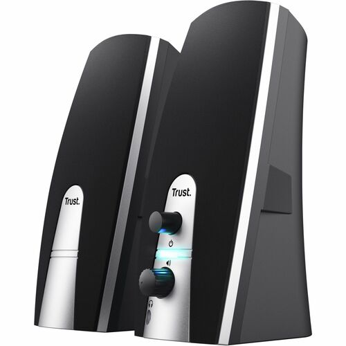 Trust 2.0 Lautsprechersystem - 5 W RMS - Schwarz - 100 Hz bis 20 kHz Frequenzgang