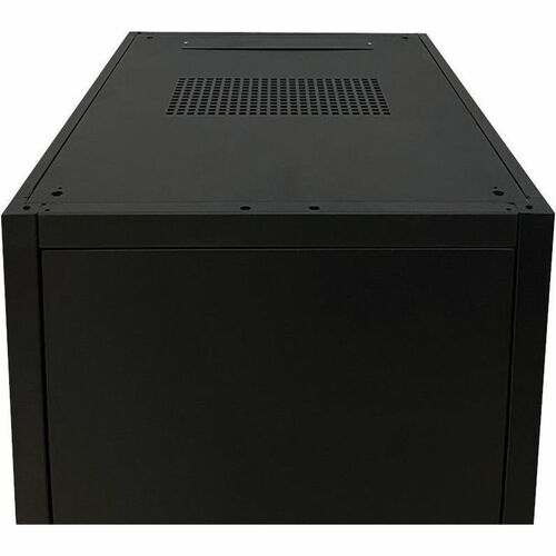 Armoire Rack MCL 42U Armoire fermée pour Réseau Profondeur de Rail - Noir - En verre trempé, Acier, SPCC, Acier Laminé à F