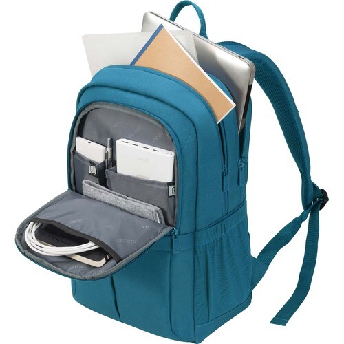 Dicota Eco SCALE Carrying Case (Backpack) for 33 cm (13") to 39.6 cm (15.6") Notebook, Tablet - Blue - Water Resistant - 6