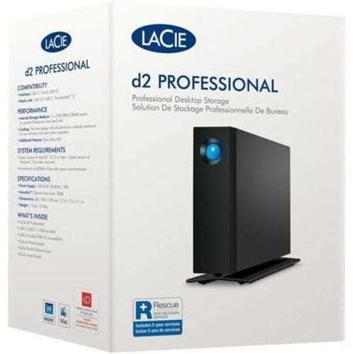 Disco rigido Seagate d2 Professional - 3.5" Esterno - 24 TB - USB Tipo C, USB 3.1 - 7200giri/min