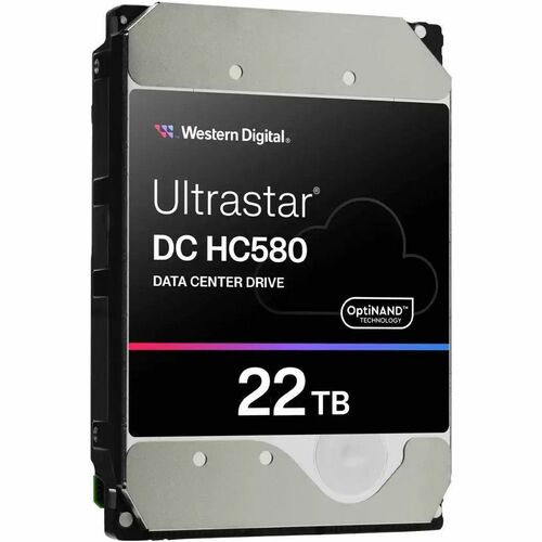 WD Ultrastar DC HC580 WUH722422ALE6L1 22 TB Hard Drive - 3.5" Internal - SATA (SATA/600) - Conventional Magnetic Recording