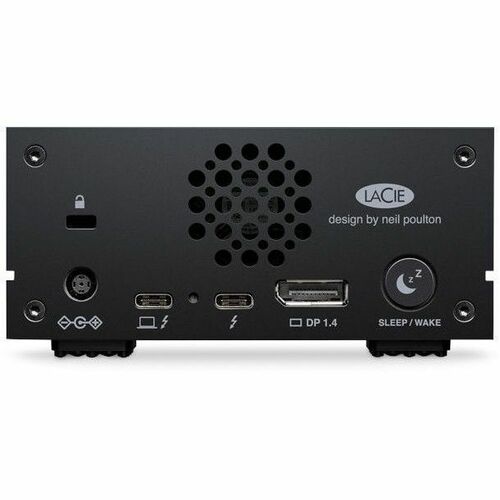 LaCie 1big Dock STHS20000800 24 TB Hard Drive - 3.5" External - Black - Camera, Notebook Device Supported - Thunderbolt 3,