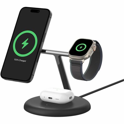 Belkin Boostcharge Pro Cradle Wireless Iphone Apple Watch Airpods