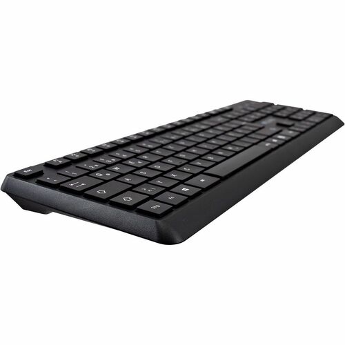 V7 KU350ES Keyboard - Full-size - Cable Connectivity - USB Interface - Spanish - Black