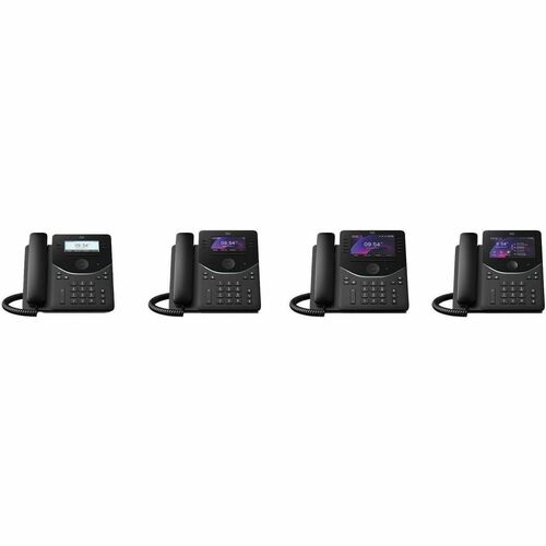 Cisco 9851 IP-Telefon - Schnurgebunden - Schnurgebunden - Desktop, Wandmontierbar - Schwarz - 6 x Gesamtleitung - VoIP - 9