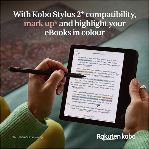 EREADER LIBRA COLOR 7IN NEGRO WATERPROOF-COMPATIBLE STYLUS 2