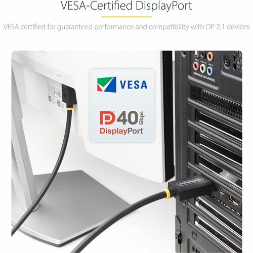 CABLE DISPLAYPORT 2.1 DE 2M Certificacin VESA - DP40