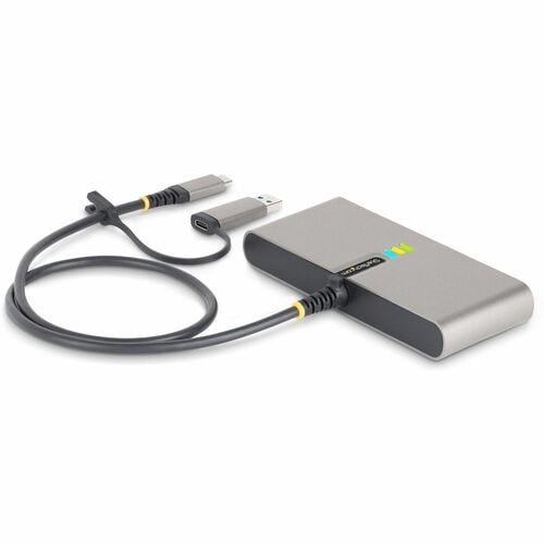 StarTech.com USB Hub - USB 3.2 (Gen 1) Type C - 640 MB/s - Desktop, Notebook - Portable - Space Gray - 3 Total USB Port(s)