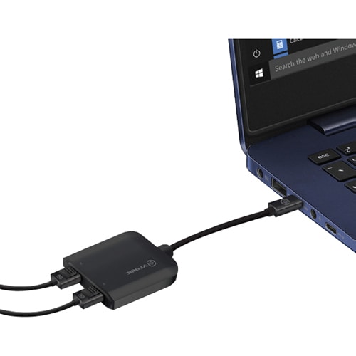 Alogic Signalverteiler - ABS-Kunststoff - Schwarz - 3840 × 2160 - DisplayPort