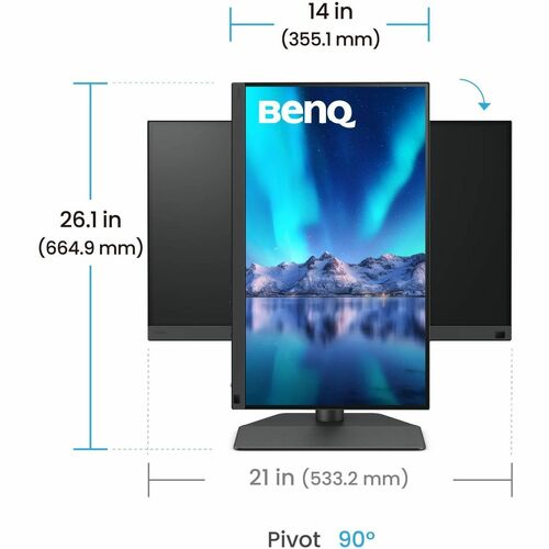 BenQ SW242Q 24 Zoll Klasse WQXGA LED-Monitor - 16:10 Format - Grau - 61,2 cm (24,1 Zoll) Viewable - IPS-Technologie (In-Pl