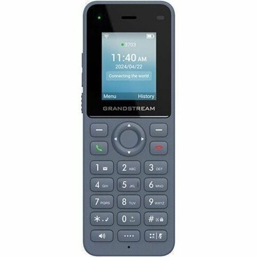 Grandstream WP816 IP Phone - Cordless - Cordless - Bluetooth, Wi-Fi - 3 Multiple Conferencing - 2 x Total Line - VoIP - IE