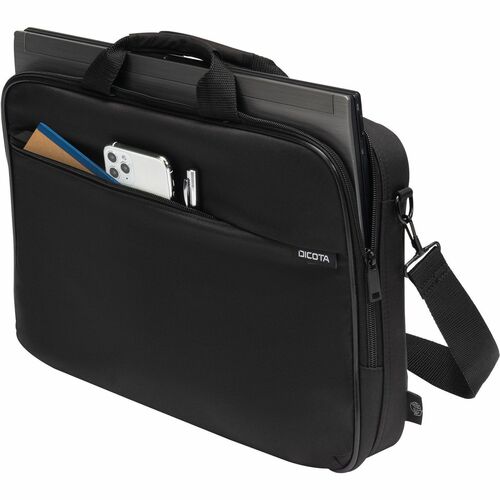 Dicota Top Traveller ONE Carrying Case for 35.6 cm (14"") to 40.6 cm (16"") Notebook - Black - Polyethylene Terephthalate 