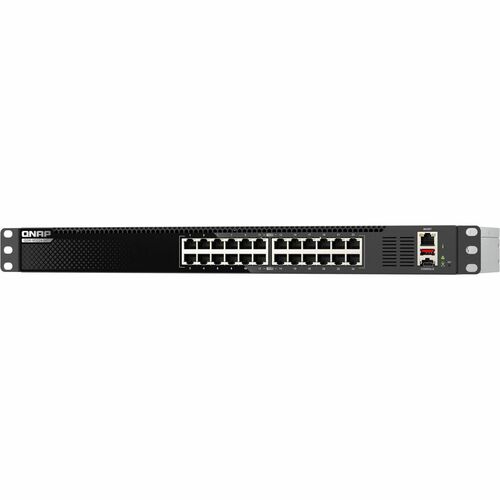QNAP QSW-M3224-24T 24 Ports Manageable Ethernet Switch - 10 Gigabit Ethernet - 10GBase-T - 3 Layer Supported - 116.90 W Po