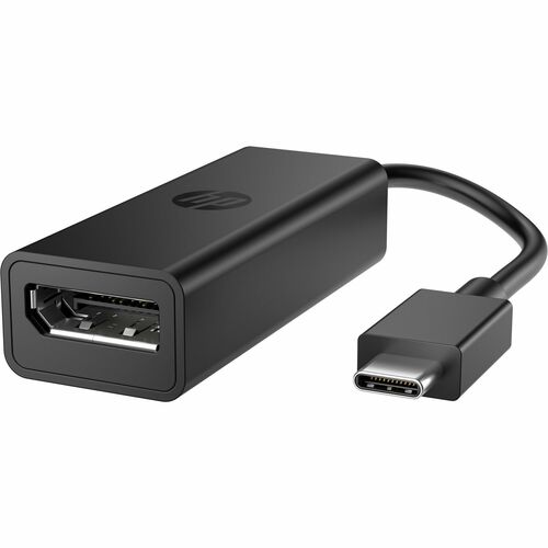 HP Video Adapter - 1 x DisplayPort 1.4 Digital Audio/Video - Female - 1 x USB Type C - Male - 7680 x 4320 Supported - Black