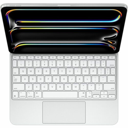 Apple Magic Keyboard/Cover Case for 27.94 cm (11") Apple iPad Pro 11 (2024) Tablet - White - Aluminium Body
