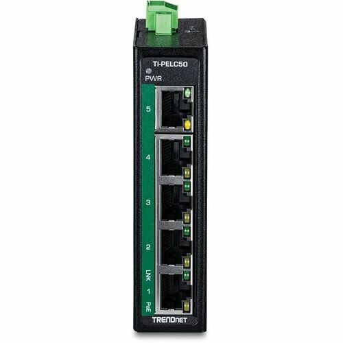 TRENDnet TI-PELC50 5 Ports Manageable Ethernet Switch - Fast Ethernet - 10/100Base-T - TAA Compliant - 2 Layer Supported -