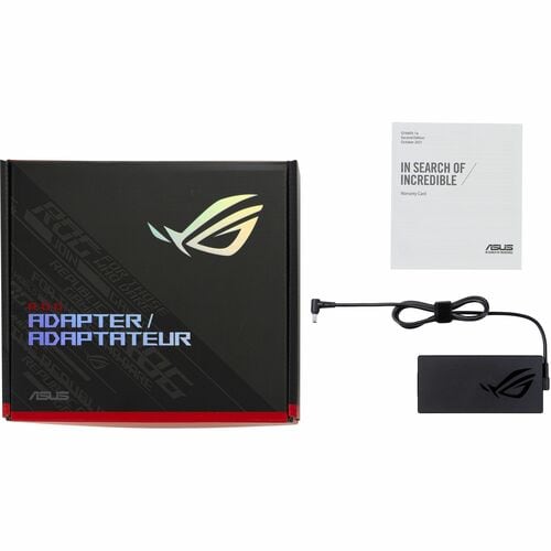 Asus ROG AD150-00E 150 W AC Adapter - 1 Pack - For Gaming Notebook - 1.80 m (70.87") Cable - 120 V AC, 230 V AC Input - 20
