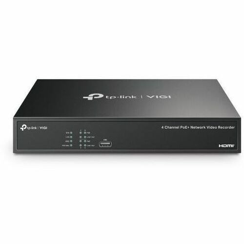 TP-Link VIGI 4MP Full-Color Turret IPC & 4 Channel PoE+ NVR KIT - 2 TB HDD - Camera, Network Video Recorder - 4 Camera(s) 